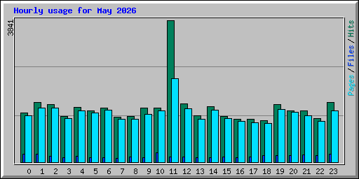 Hourly usage for May 2026