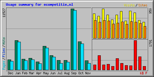 Usage summary for ecompetitie.nl